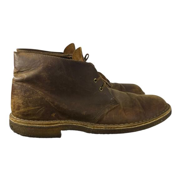 Clarks Men's Bushacre 2 Casual Chukka Boot Beeswax Brown Size 11 - Picture 2 of 11